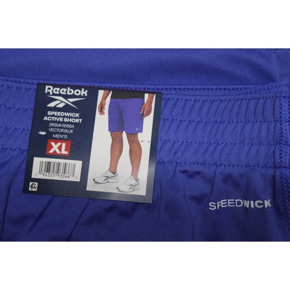 Reebok men's 9" Speedwick elastic waist performance athletic gym workout shorts - Picture 9 of 10
